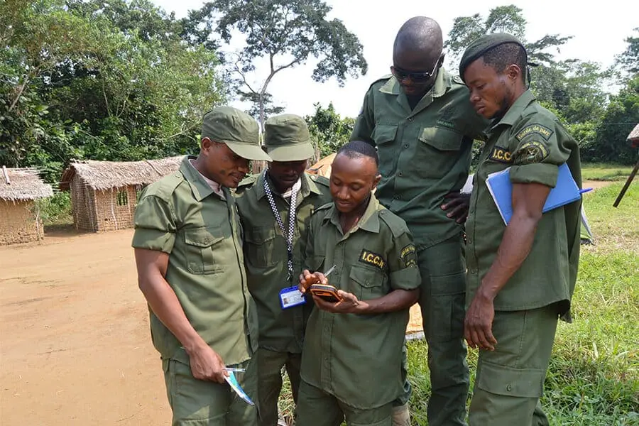 Iyondji Community Bonobo Reserve rangers