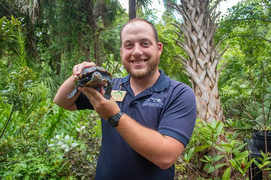 Patrick with Tortuga the terrapin