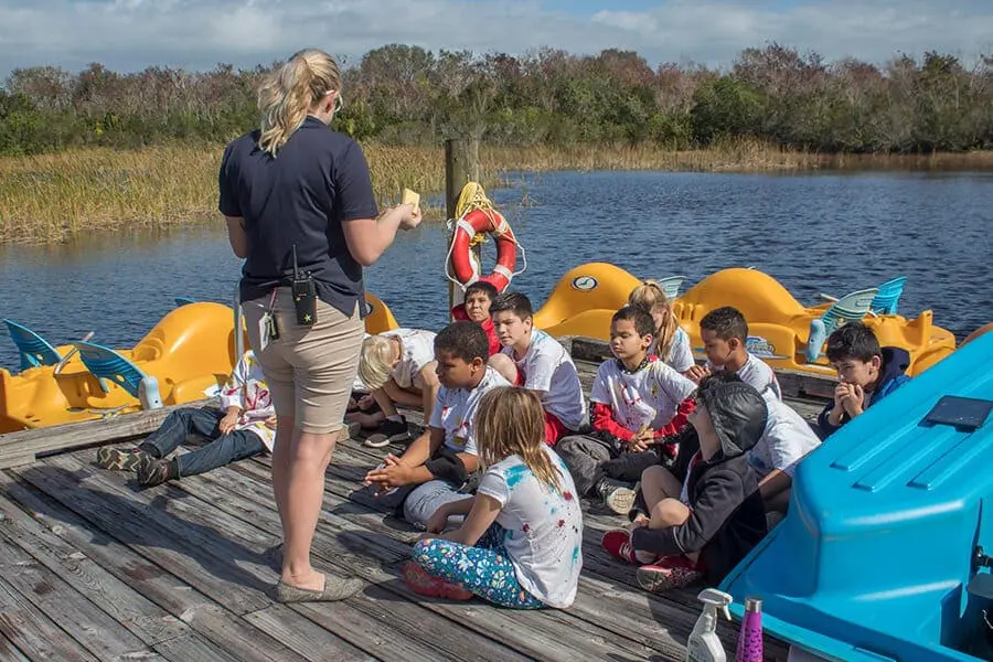 Educations program at the Zoo's wetlands