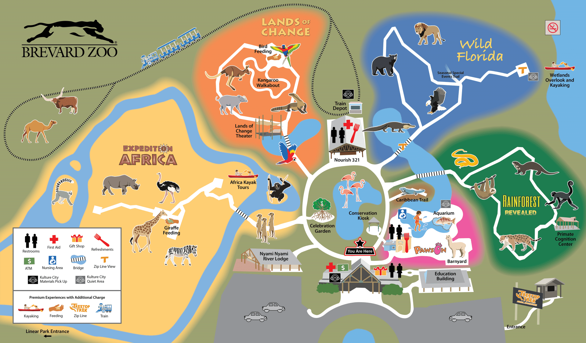 Brevard Zoo Map 2022 