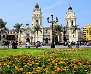Lima PLaza de Armas in Peru