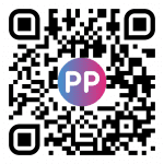 QR code to scan to download the Pass Play app to a phone