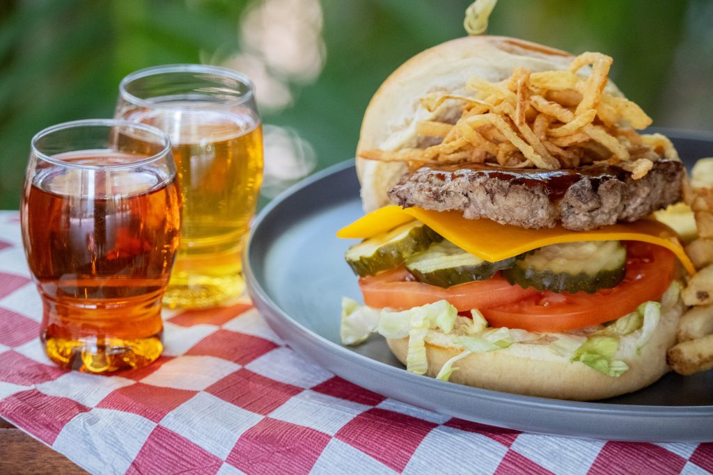 BBQ smash burger with fried onions (2)