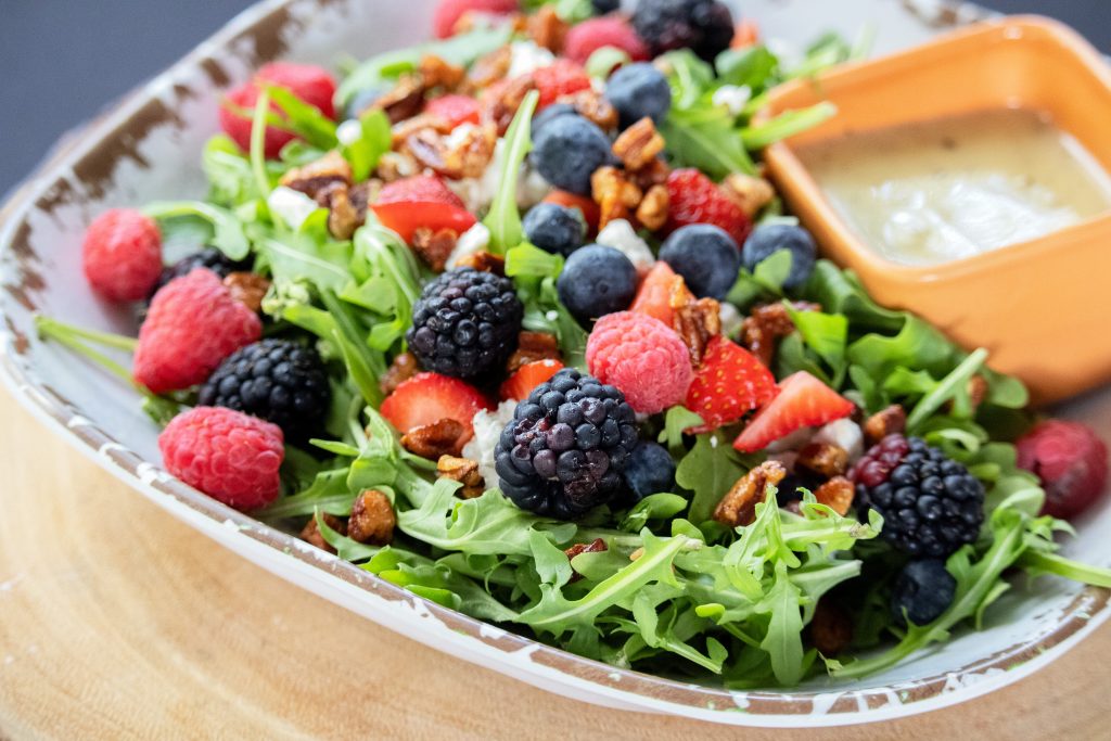 Beary Salad_ mixed greens w fresh berries (1)