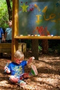 Boy painting in Exceptional Nature Space