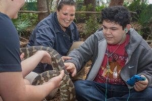 Boy meets python in Exceptional Nature Space